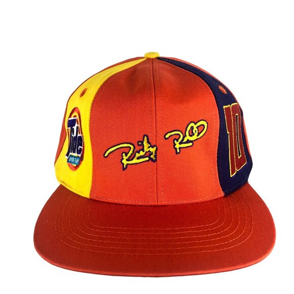 Vintage Snapback Hat Ricky Rudd Tide Racing NASCAR 10 Orange Baseball Cap - Picture 11 of 13